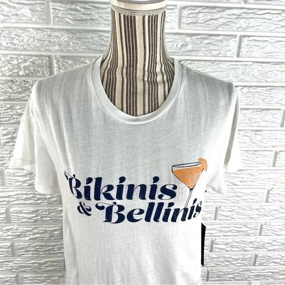 Wildfox Bikinis & Belinis Keke Tee T-Shirt Clean White Short Sleeve Size Small - Picture 2 of 9